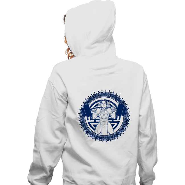 Shirts Zippered Hoodies, Unisex / Small / White Chun Li Gym