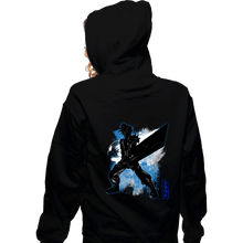 Load image into Gallery viewer, Shirts Zippered Hoodies, Unisex / Small / Black Cosmic Ex Soldier
