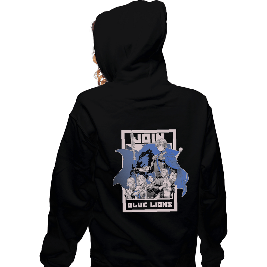 Shirts Pullover Hoodies, Unisex / Small / Black Join Blue Lions