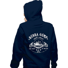 Load image into Gallery viewer, Daily_Deal_Shirts Zippered Hoodies, Unisex / Small / Navy Bubba Gump Shrimp Company
