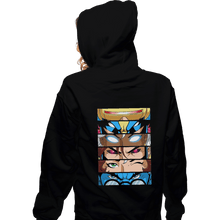 Load image into Gallery viewer, Shirts Zippered Hoodies, Unisex / Small / Black X-Eyes
