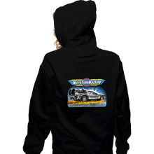 Load image into Gallery viewer, Daily_Deal_Shirts Zippered Hoodies, Unisex / Small / Black Micro Time Machine
