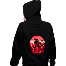Load image into Gallery viewer, Daily_Deal_Shirts Zippered Hoodies, Unisex / Small / Black Eye Of Mangekyou
