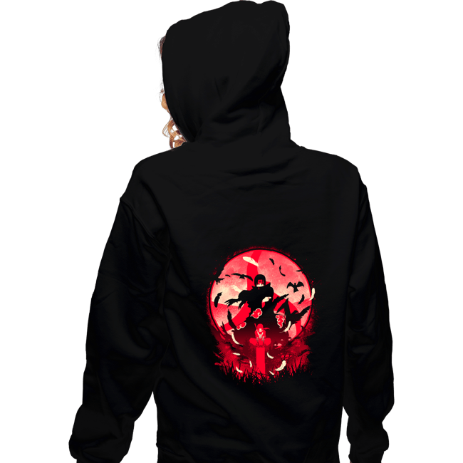 Daily_Deal_Shirts Zippered Hoodies, Unisex / Small / Black Eye Of Mangekyou