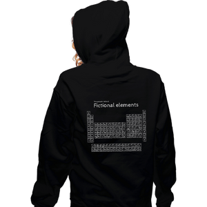 Daily_Deal_Shirts Zippered Hoodies, Unisex / Small / Black Peroidic Table Of Fictional Elements