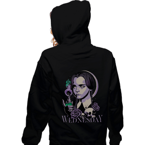 Shirts Zippered Hoodies, Unisex / Small / Black Wednesday Addams