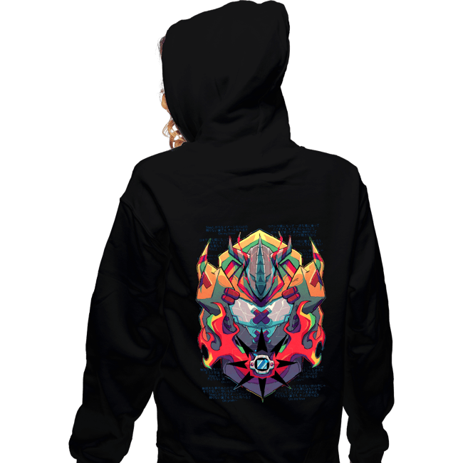 Secret_Shirts Zippered Hoodies, Unisex / Small / Black WarGreymon!