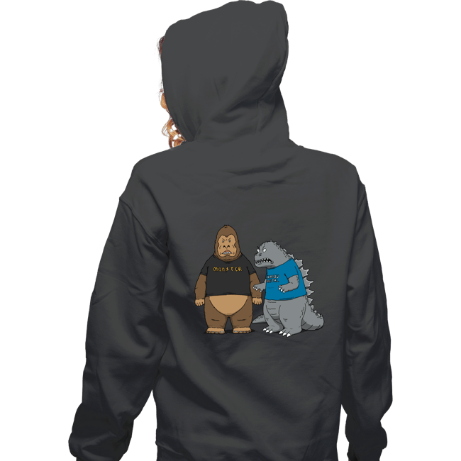 Daily_Deal_Shirts Zippered Hoodies, Unisex / Small / Dark Heather Stupid Kaijus!
