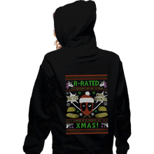 Load image into Gallery viewer, Shirts Zippered Hoodies, Unisex / Small / Black Rated R Christmas
