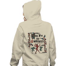 Load image into Gallery viewer, Daily_Deal_Shirts Zippered Hoodies, Unisex / Small / White Illuminated Free Hugs
