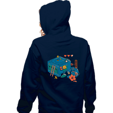 Load image into Gallery viewer, Daily_Deal_Shirts Zippered Hoodies, Unisex / Small / Navy Gamecube Remix
