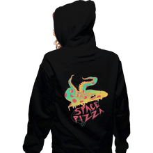 Load image into Gallery viewer, Shirts Zippered Hoodies, Unisex / Small / Black Space Pizza
