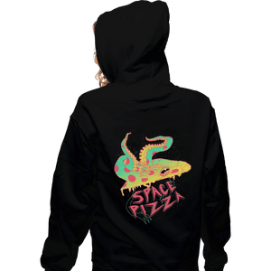 Shirts Zippered Hoodies, Unisex / Small / Black Space Pizza