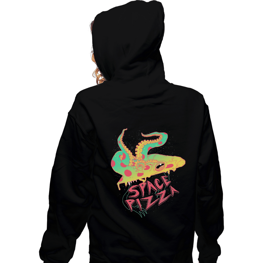 Shirts Zippered Hoodies, Unisex / Small / Black Space Pizza