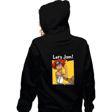 Load image into Gallery viewer, Shirts Zippered Hoodies, Unisex / Small / Black Jamming With Edward

