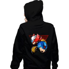 Load image into Gallery viewer, Shirts Zippered Hoodies, Unisex / Small / Black X vs Z
