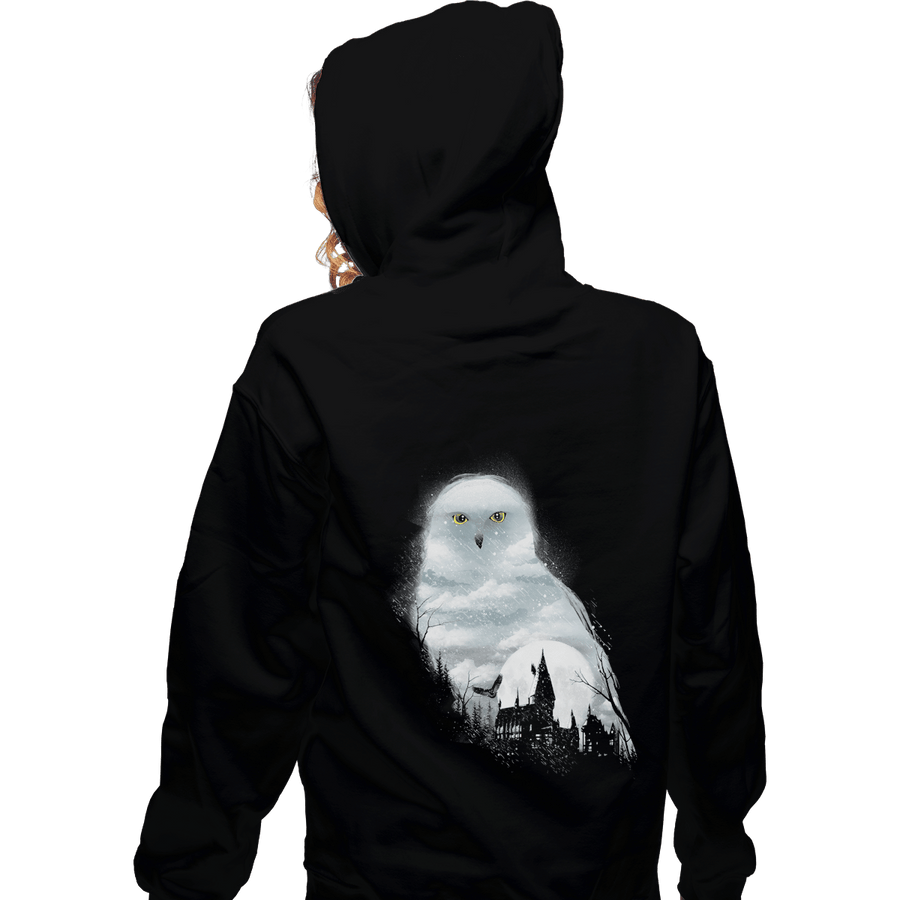 Shirts Zippered Hoodies, Unisex / Small / Black Magical Owl