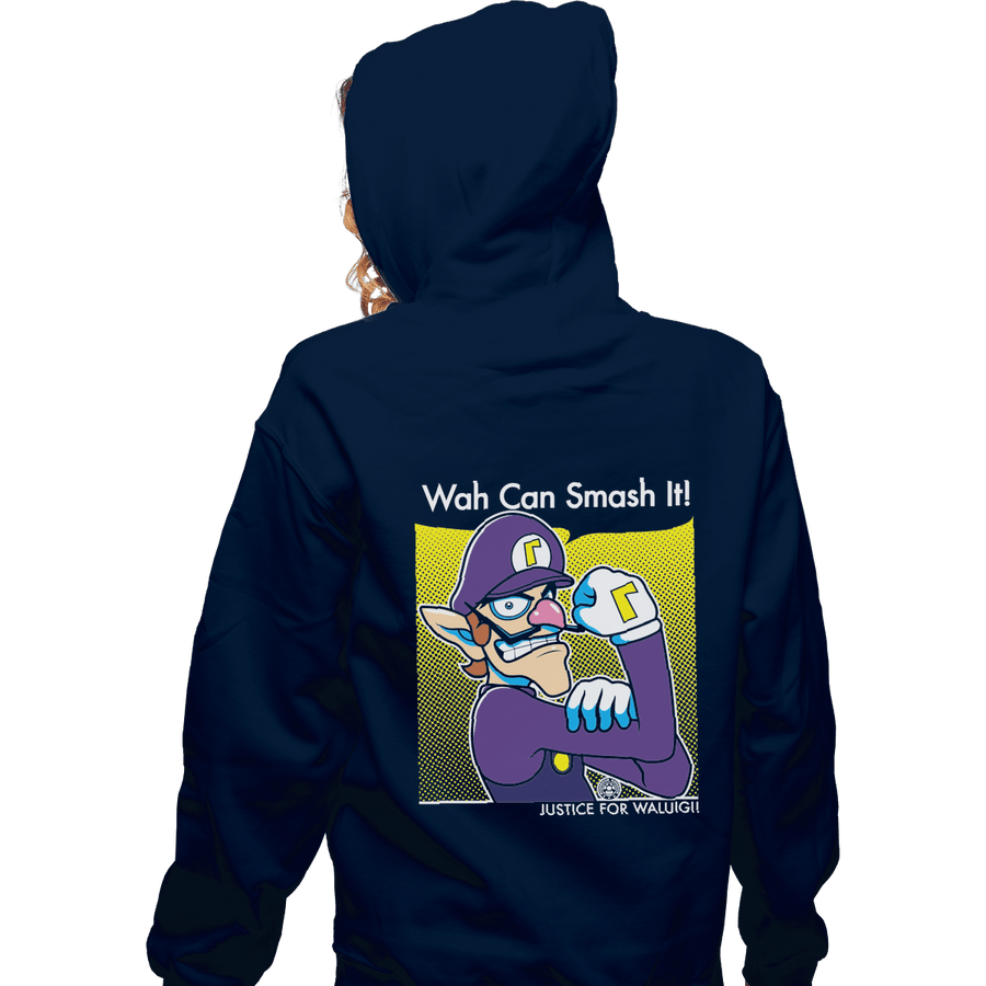Shirts Zippered Hoodies, Unisex / Small / Navy Wah Can Smash It!