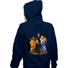 Load image into Gallery viewer, Secret_Shirts Zippered Hoodies, Unisex / Small / Navy Scooby Suprise

