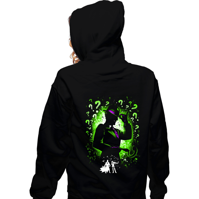 Daily_Deal_Shirts Zippered Hoodies, Unisex / Small / Black The Enigma