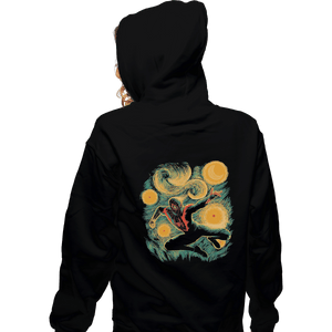 Shirts Zippered Hoodies, Unisex / Small / Black Starry Miles