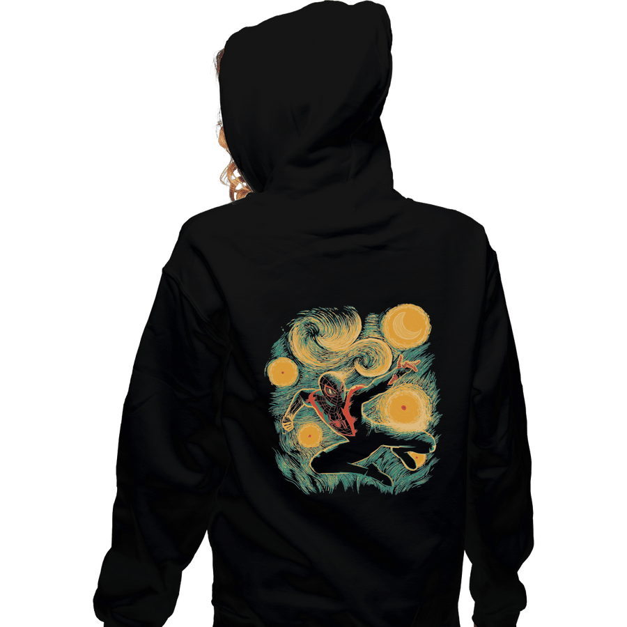 Shirts Zippered Hoodies, Unisex / Small / Black Starry Miles