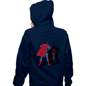 Daily_Deal_Shirts Zippered Hoodies, Unisex / Small / Navy Super Fun Game
