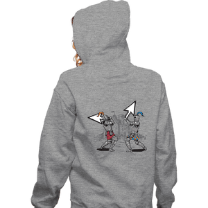 Daily_Deal_Shirts Zippered Hoodies, Unisex / Small / Sports Grey Keyboard Warriors