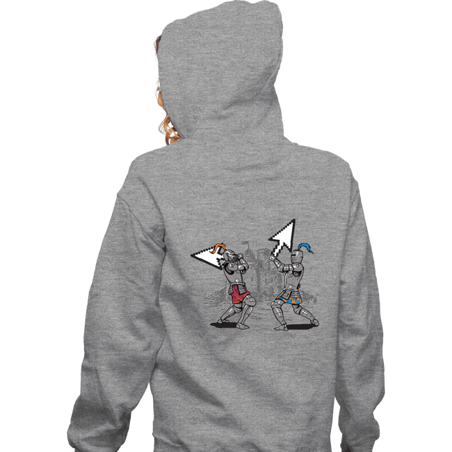 Daily_Deal_Shirts Zippered Hoodies, Unisex / Small / Sports Grey Keyboard Warriors