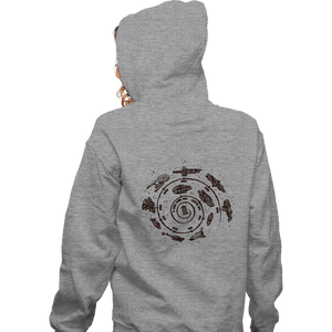 Secret_Shirts Zippered Hoodies, Unisex / Small / Sports Grey Timeline