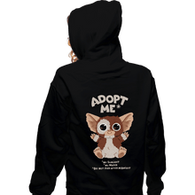 Load image into Gallery viewer, Shirts Zippered Hoodies, Unisex / Small / Black Adopt Me
