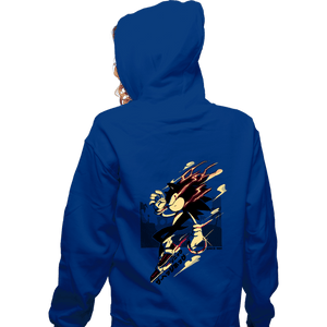 Daily_Deal_Shirts Zippered Hoodies, Unisex / Small / Royal Blue Fastest Dude