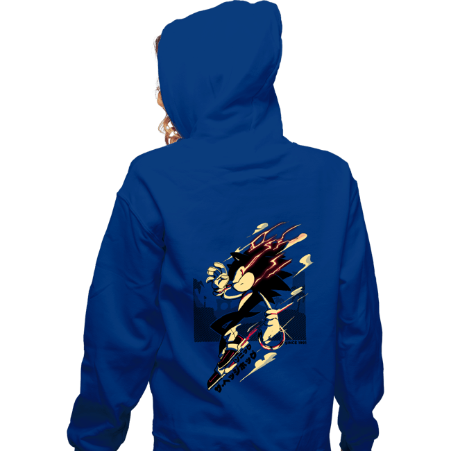 Daily_Deal_Shirts Zippered Hoodies, Unisex / Small / Royal Blue Fastest Dude