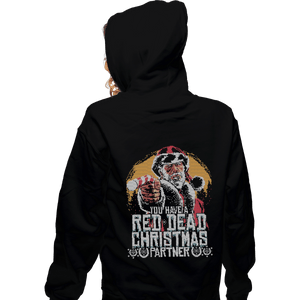 Shirts Zippered Hoodies, Unisex / Small / Black Red Dead Christmas