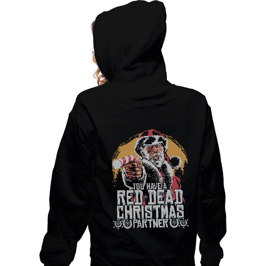 Shirts Zippered Hoodies, Unisex / Small / Black Red Dead Christmas