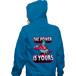 Shirts Zippered Hoodies, Unisex / Small / Royal Blue The Power Is Yours