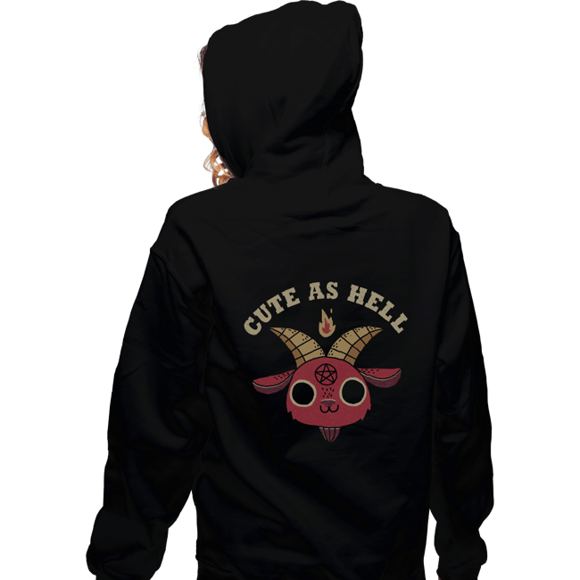 Secret_Shirts Zippered Hoodies, Unisex / Small / Black Cute As Heck