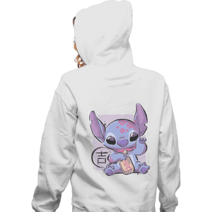 Shirts Zippered Hoodies, Unisex / Small / White Maneki Stitch