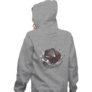 Secret_Shirts Zippered Hoodies, Unisex / Small / Sports Grey Critical Failure