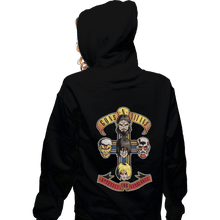 Load image into Gallery viewer, Shirts Zippered Hoodies, Unisex / Small / Black Guns N Titans
