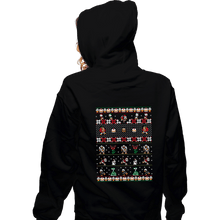 Load image into Gallery viewer, Shirts Zippered Hoodies, Unisex / Small / Black Merry Christmas Uncle Scrooge
