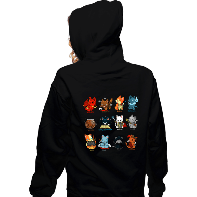Shirts Zippered Hoodies, Unisex / Small / Black Cat Role Play