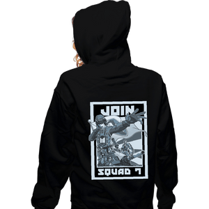 Shirts Zippered Hoodies, Unisex / Small / Black Join Squad 7