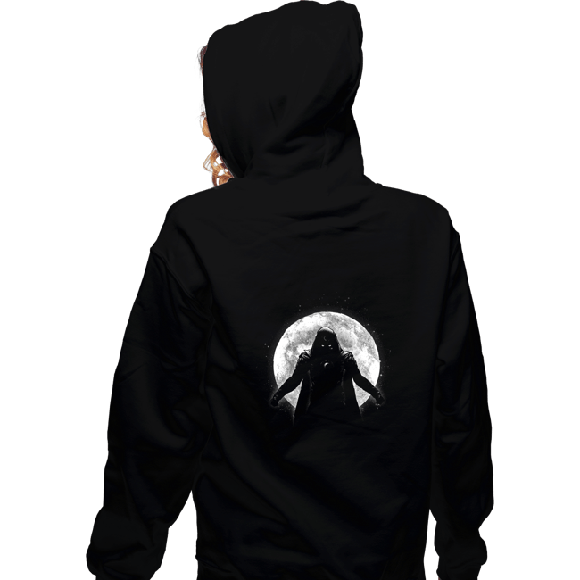 Daily_Deal_Shirts Zippered Hoodies, Unisex / Small / Black Moonlight Knight