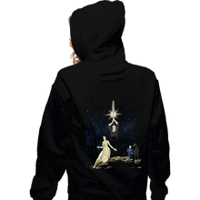 Load image into Gallery viewer, Daily_Deal_Shirts Zippered Hoodies, Unisex / Small / Black A White Wolf
