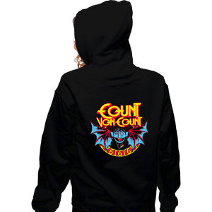 Daily_Deal_Shirts Zippered Hoodies, Unisex / Small / Black The Count