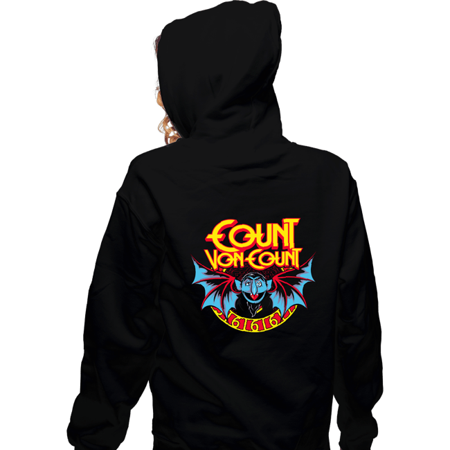 Daily_Deal_Shirts Zippered Hoodies, Unisex / Small / Black The Count