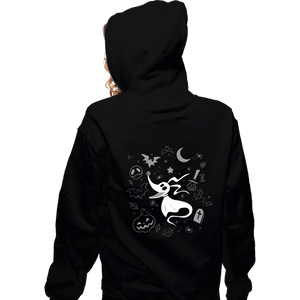 Daily_Deal_Shirts Zippered Hoodies, Unisex / Small / Black Ghost Best Friend
