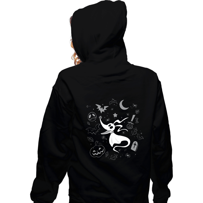 Daily_Deal_Shirts Zippered Hoodies, Unisex / Small / Black Ghost Best Friend