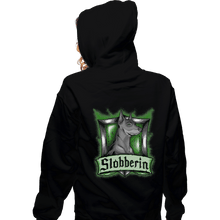 Load image into Gallery viewer, Shirts Zippered Hoodies, Unisex / Small / Black Hairy Pupper House Slobberin
